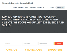 Tablet Screenshot of konsultuppdrag.com